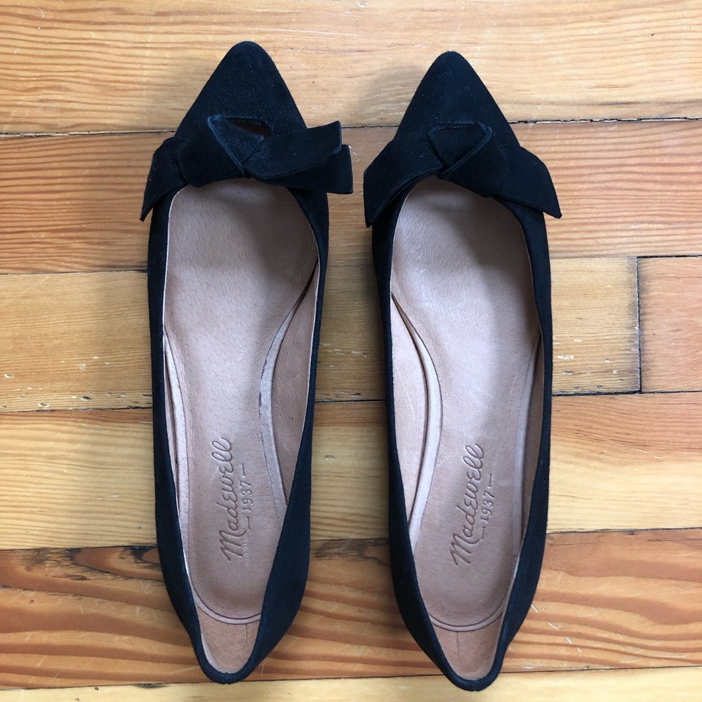 Madewell Velvet Bow Flats